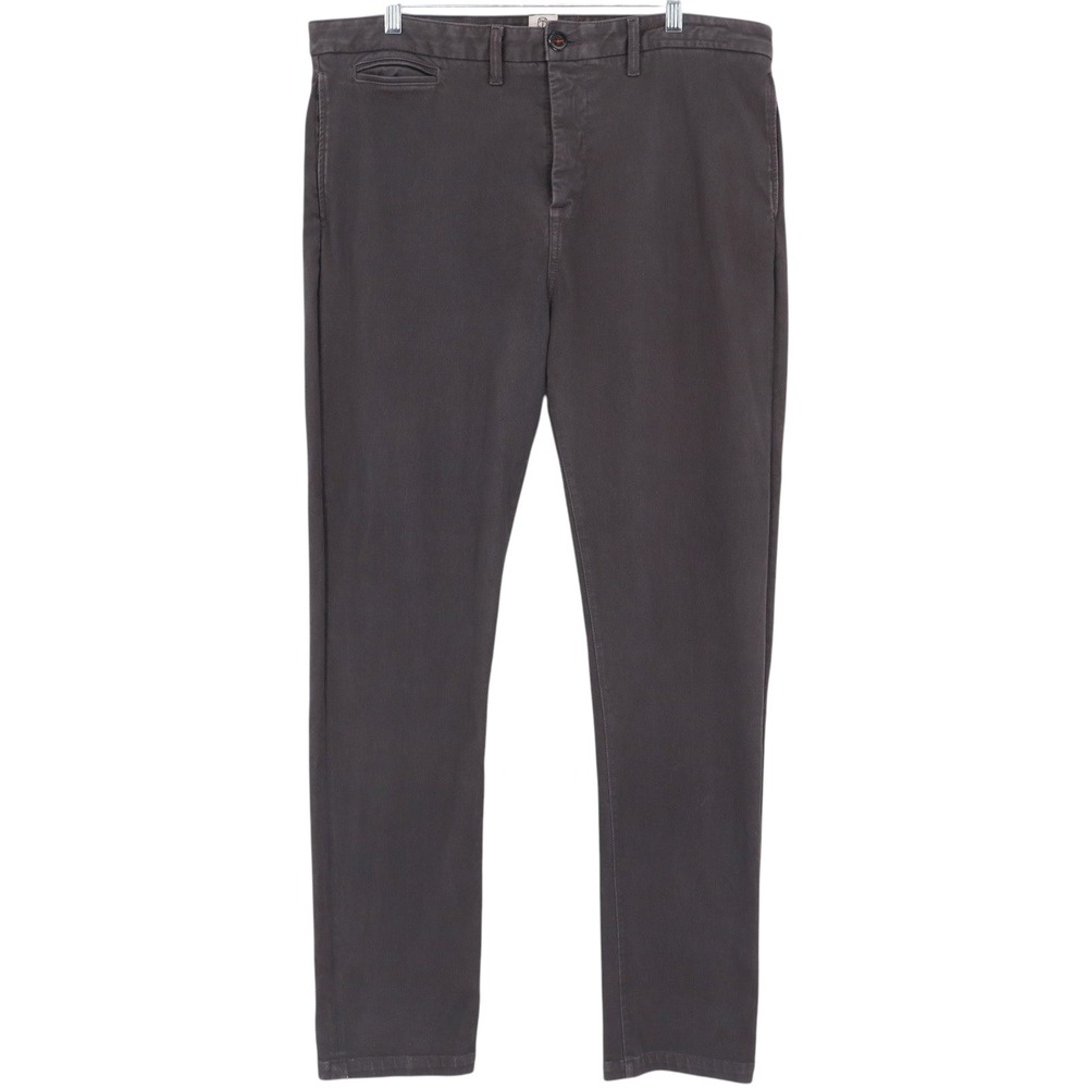 Kato by Hiroshi Kato The Axe Slim Pants Mens 36 Charcoal Gray Stretch Chino USA